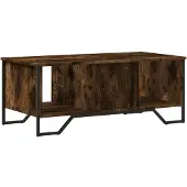 vidaXL Table basse chêne fumé 100x51x40 cm bois composite