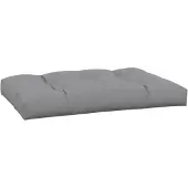 vidaXL Coussin de palette gris 120x80x12 cm tissu