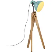 Kamome Lampe sur pied, 25 W, bleu vieilli, 45X45X120 Cm, E27 Lumarko !