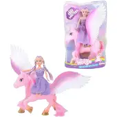 Toi-Toys Cheval de rêve licorne Pegasus avec poupée adolescente