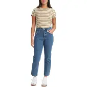 Levi's Jean '501 CROP' bleu denim