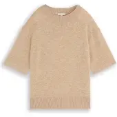 Tom Tailor 1053214 Short Sleeve Sweatshirt Beige S