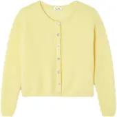 American vintage Cardigan 'VITOW' jaune clair