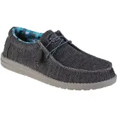 HEY DUDE Chaussons de ville pour hommes Wally Sox, couleur gris, style décontracté
