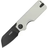 Kubey Couteau pliant Boxer Linerlock Black Blade, white