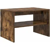 vidaXL Armoire TV chêne fumé 60x40x40 cm Bois composite
