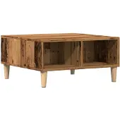 vidaXL Table basse imitation vieux bois 60x60x30 cm Bois composite