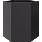 vidaXL Jardinière noir hexagone 46x40x45 cm acier