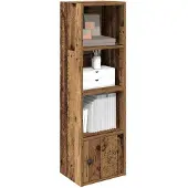 vidaXL Bibliothèque vieux bois 31x24x102 cm bois d'ingénierie