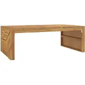 vidaXL Table basse 110x60x38 cm bois massif teck