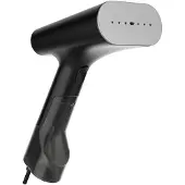 SteamOne SIMON XL 2, fer à vapeur portable, 0,14 l, noir, chromé, avec boutons, débit de vapeur de 28 g/min, plaque en céramique