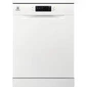 Electrolux Série 300 ESA47210SW, pose libre, dimensions standard (60 cm), blanc, gris, blanc, boutons
