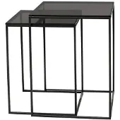 Kaheku table Eklund set de 2 pièces noir 323025913
