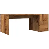 vidaXL Table basse imitation vieux bois 90x45x35 cm Bois composite