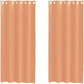 vidaXL Voile Rideaux avec oeillets 2 pcs. Terracota