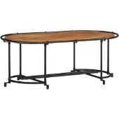 vidaXL Table basse 110x55x40 cm en bois massif d'acacia