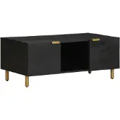 vidaXL Table basse noire 100x54x40 cm Bois composite