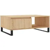 vidaXL Table basse chêne Sonoma 90x60x35 cm bois composite
