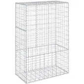 vidaXL Gabion avec couvercle 100x50x150 cm Fer galvanisé