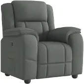 vidaXL Fauteuil relax gris foncé Tissu