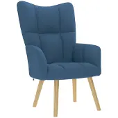 vidaXL Fauteuil relax bleu Tissu