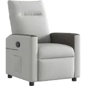 vidaXL Fauteuil relax gris nuageux Tissu