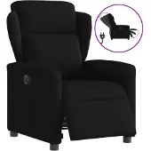 vidaXL Fauteuil relax électrique noir tissu