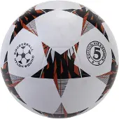 Engelhardt Football de rue en caoutchouc | taille 5 | rouge-blanc