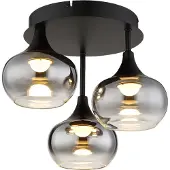 Globo Lampe de plafond noire Lui Conception
