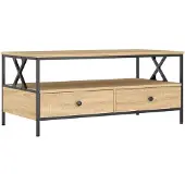 vidaXL Table basse en chêne Sonoma 100x51x45 cm Bois composite