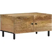 vidaXL Table basse 80x50x40 cm en bois massif de manguier