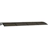 vidaXL Auvent de porte noir 400x100 cm polycarbonate