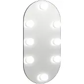 vidaXL Miroir avec lampes LED 40x20 cm verre ovale