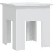 vidaXL Table basse blanc brillant 40x40x42 cm Bois composite