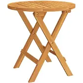 vidaXL Table de bistrot Ø46x47 cm bois massif acacia