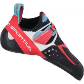 La Sportiva Solution Comp Woman, chaussure d'escalade, 33, Hibiscus/Malibu Blue (Pink) -