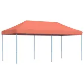 vidaXL Tente de réception pliante Pop-Up rouge terracotta 580x292x315 cm