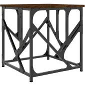 vidaXL Table basse marron aspect chêne 45x45x47,5 cm Bois composite