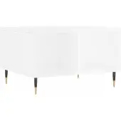 vidaXL Table basse blanc brillant 60x50x36,5 cm Bois composite