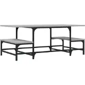 vidaXL Table basse Gris Sonoma 100x50,5x40 cm Bois composite