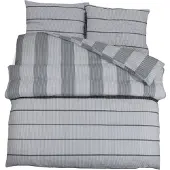 vidaXL Ensemble de literie Gris 135x200 cm coton