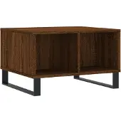 vidaXL Table basse marron imitation chêne 60x50x36,5 cm Bois composite