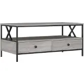 vidaXL Table basse Gris Sonoma 100x51x45 cm Bois composite