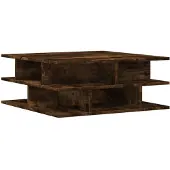 vidaXL Table basse chêne fumé 70x70x29 cm Bois composite