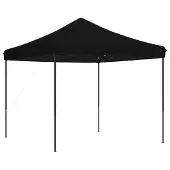 vidaXL Tente de réception pliable Pop-Up noire 292x292x315 cm