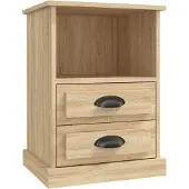 vidaXL Table de chevet chêne sonoma 43x36x60 cm