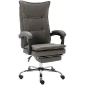vidaXL Chaise de bureau en textile gris, 20369 HangarStore.cz