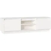 vidaXL Armoire TV Blanc 140x35x40 cm Pin massif