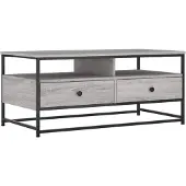 vidaXL Table basse Gris Sonoma 100x51x45 cm Bois composite
