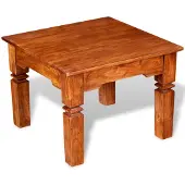 vidaXL Table basse en bois massif 60x60x45 cm